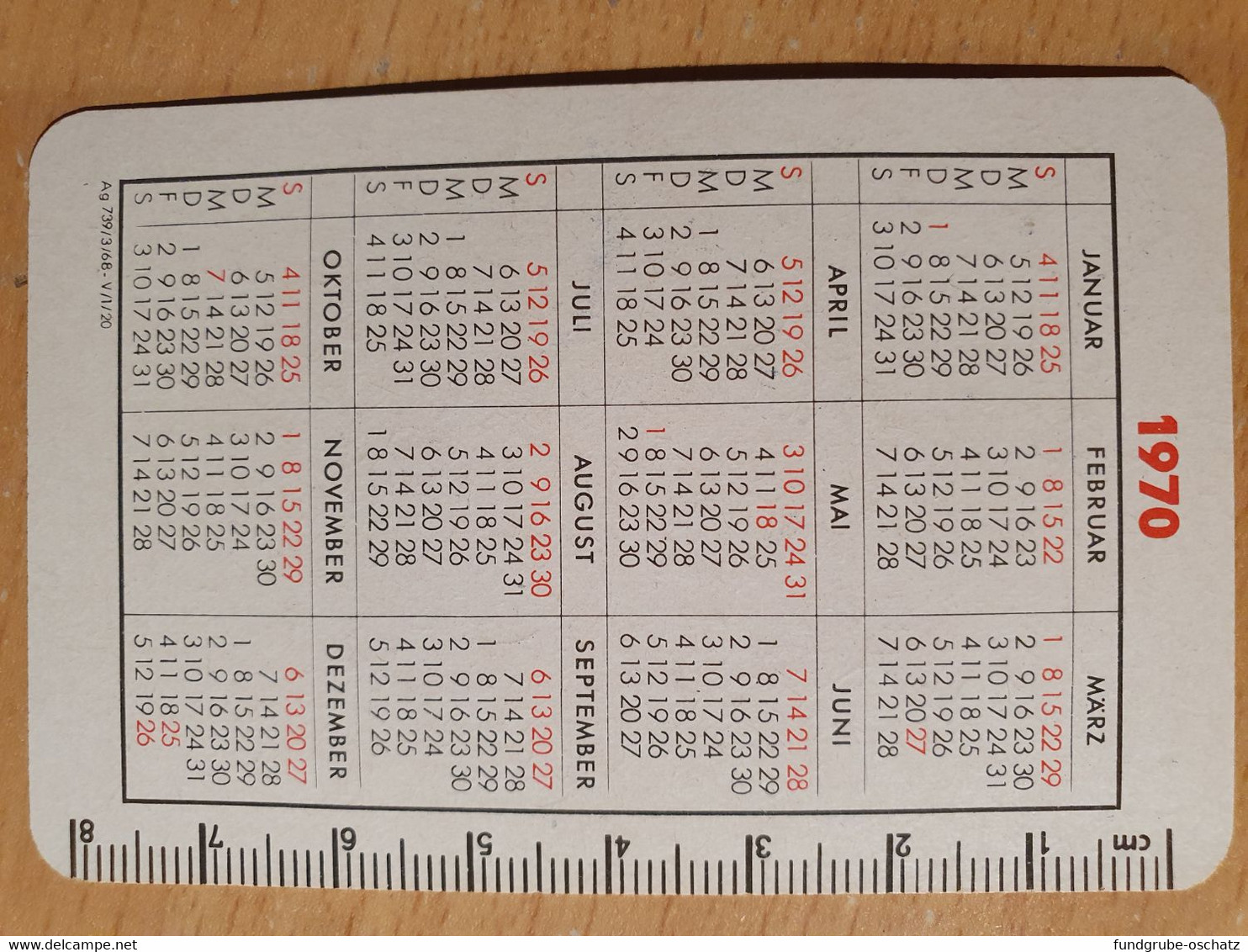 Pocket Calendar Taschenkalender DDR East Germany DSF 1970 - Petit Format : 1961-70