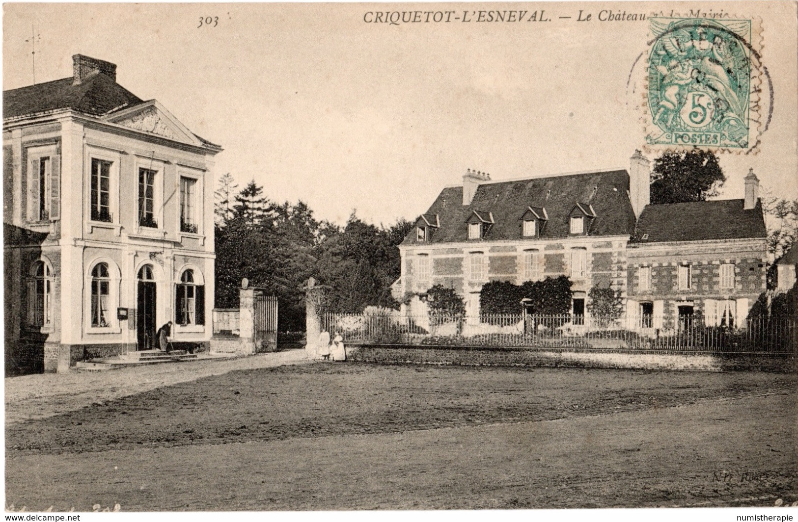 Criquetot L'Esneval : Lot De 3 CPAs Voyagé Au Début Du XX - Criquetot L'Esneval