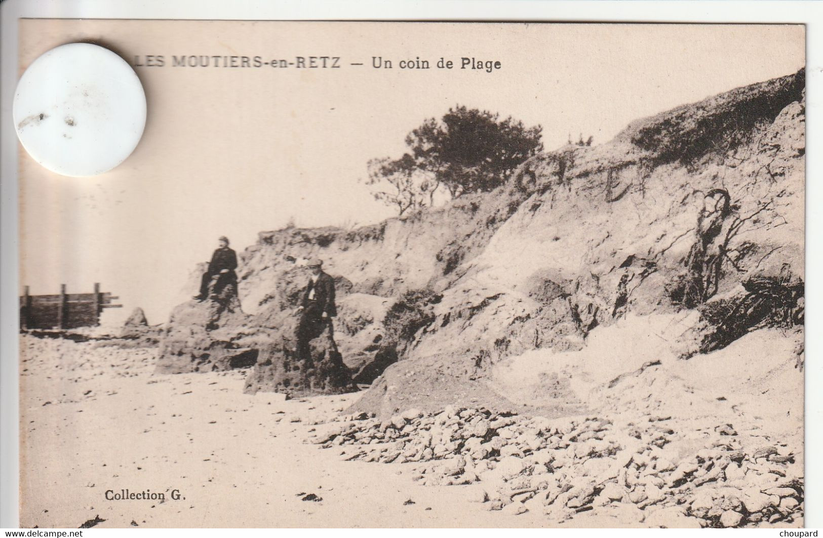 44 - Carte Postale Ancienne  De  LES MOUTIERS EN RETZ  Un Coin De La Plage - Les Moutiers-en-Retz