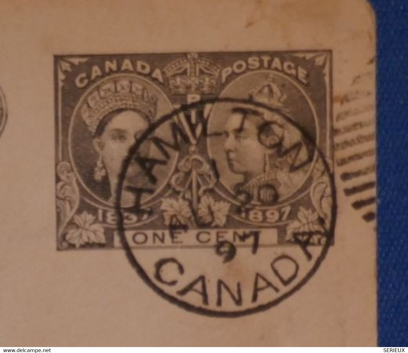 M20 CANADA BELLE CARTE 1897 HAMILTON POUR ABERDEEN+ AFFRANCHISSEMENT PLAISANT - Lettres & Documents