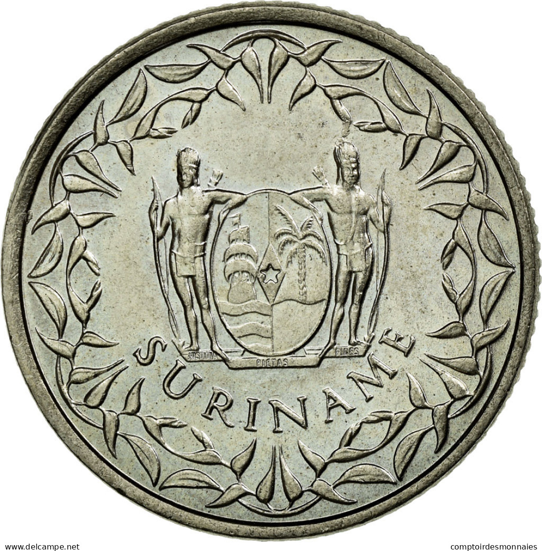 Monnaie, Surinam, 25 Cents, 1976, TTB, Copper-nickel, KM:14 - Suriname 1975 - ...