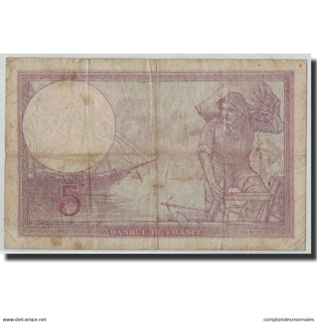 France, 5 Francs, 1933, 1933-08-03, B+, Fayette:3.17, KM:72e - 5 F 1917-1940 ''Violet''