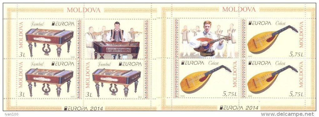 2014. Moldova, Europa 2014,  2 Booklet-panes Mint/** - 2014