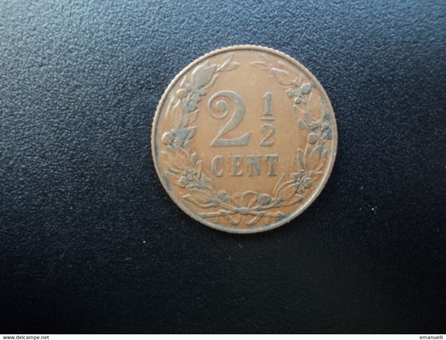 PAYS BAS : 2.5 CENTS   1904    KM 134      TTB - 2.5 Cent