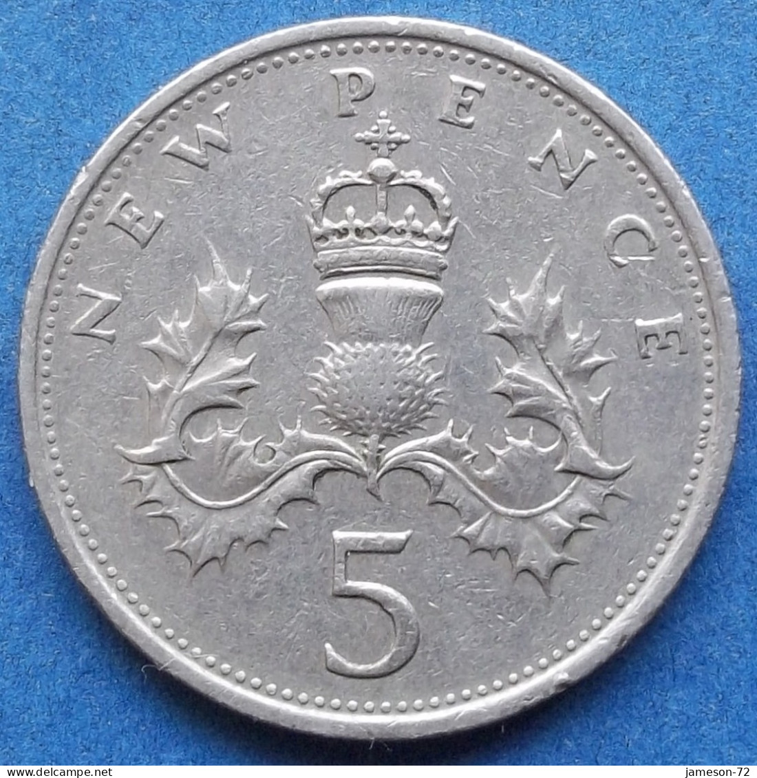 UK - 5 New Pence 1979 KM# 911 Elizabeth II Decimal Coinage (1971-2022) - Edelweiss Coins - 5 Pence & 5 New Pence