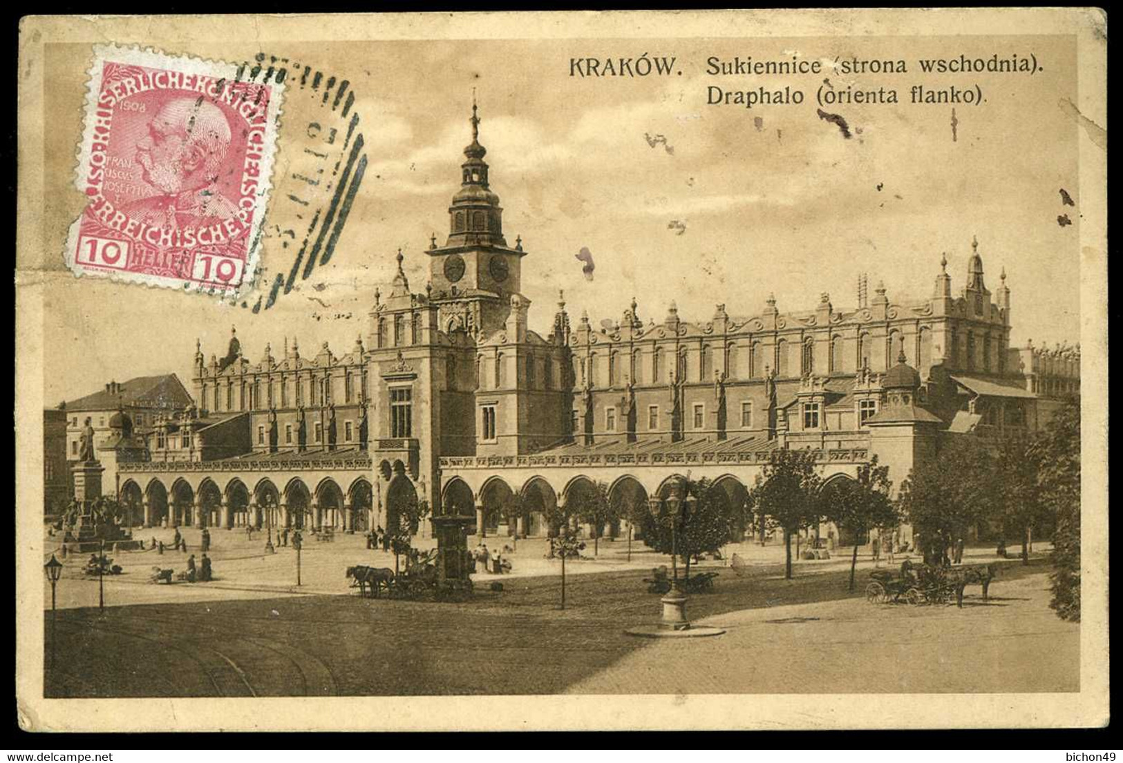 Krakow Sukiennice Strona Wschodnia Draphalo Orienta Flanko 1912 - Polen