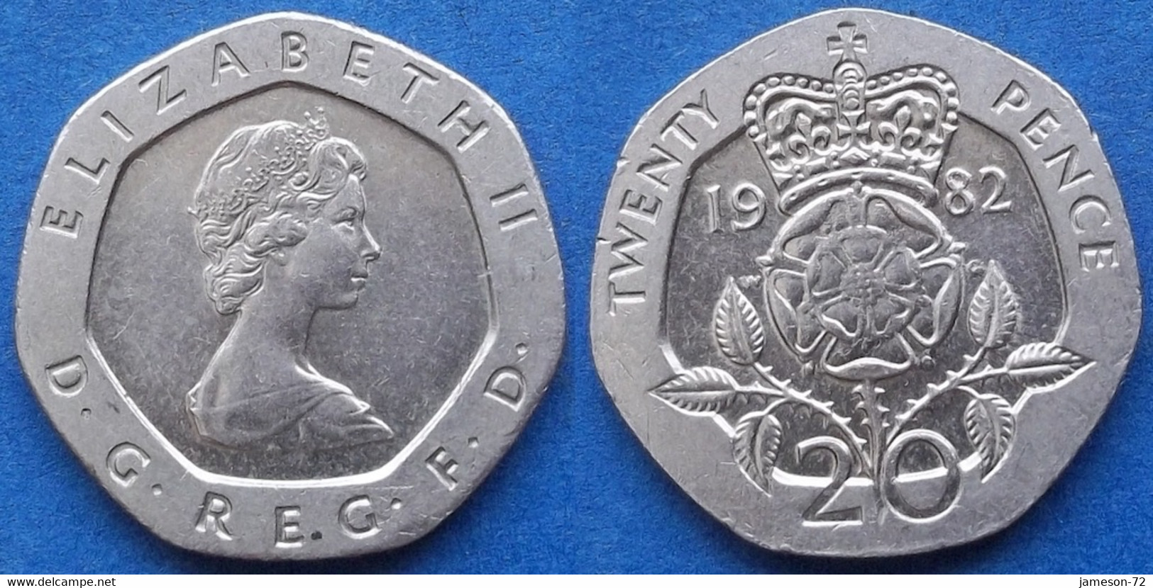 UK - 20 Pence 1982 KM# 931 Elizabeth II Decimal Coinage (1971) - Edelweiss Coins - Altri & Non Classificati