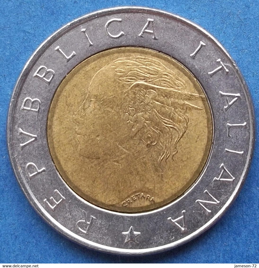 ITALY - 500 Lire 1993 R KM# 160 "Bank Of Italy" Bi-metallic - Edelweiss Coins - Altri & Non Classificati