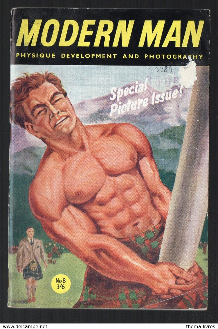 (culturisme)  Revue MODERN MAN 1958 N°8  (PPP34445) - 1950-Heden