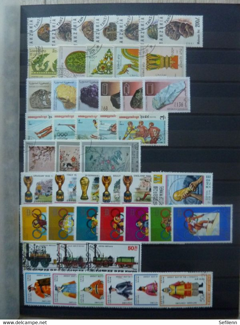 Various countries a.o Austria(till 2009),Topics,birds,thematics in 3 stokbooks+album pages