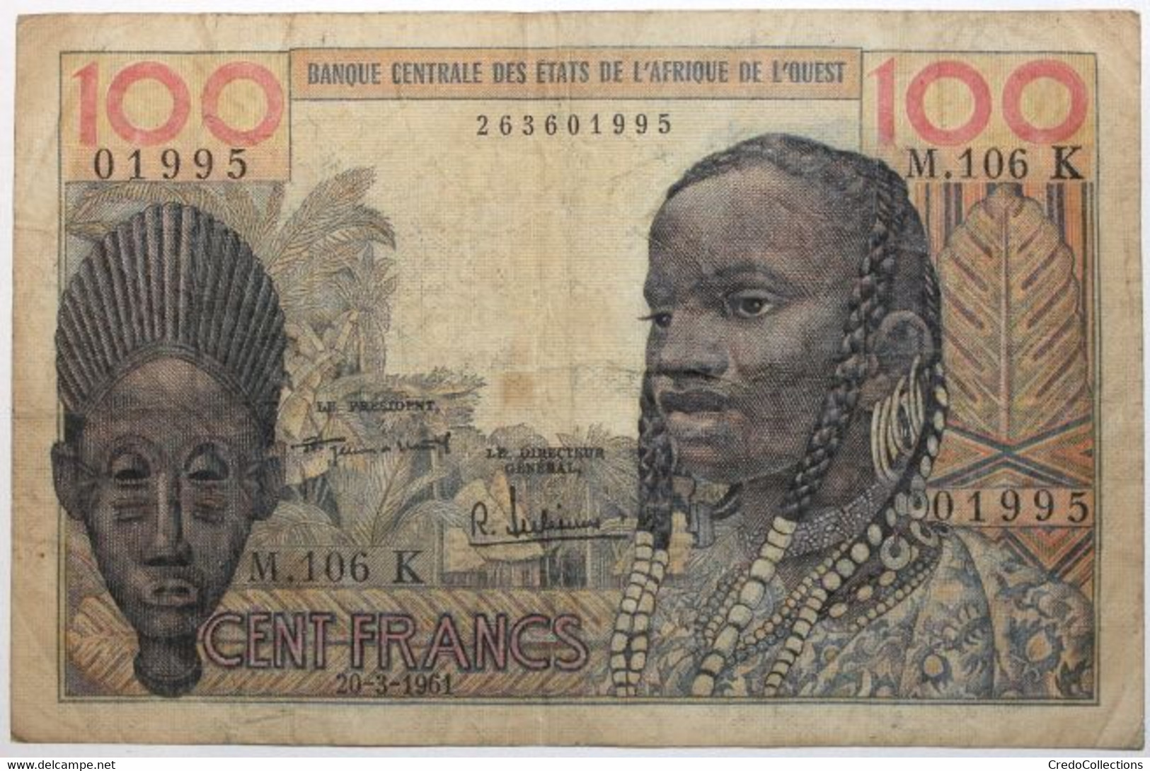 Sénégal - 100 Francs - 1961 - PICK 701 Ka - TB+ - West African States