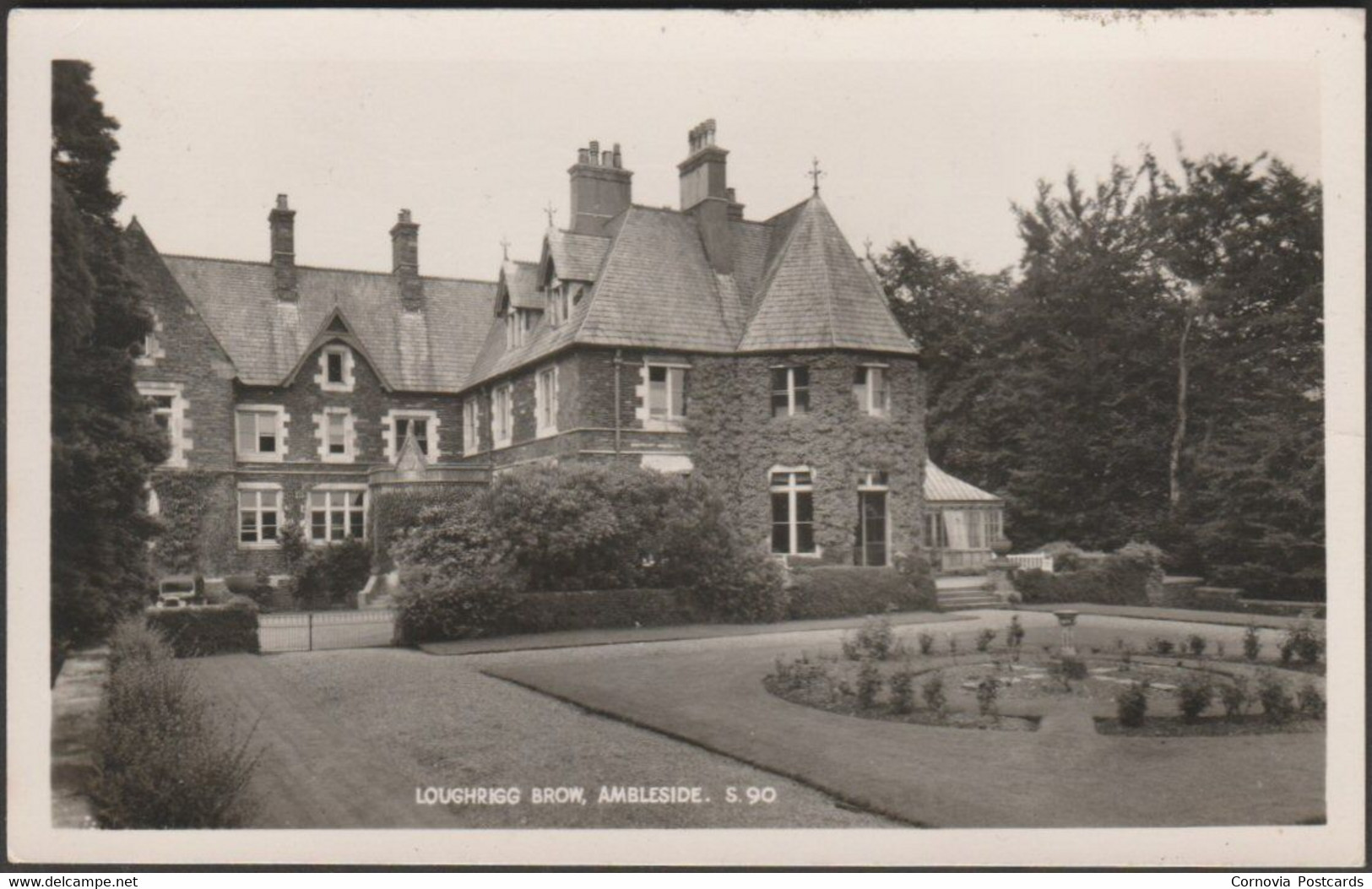 Loughrigg Brow, Ambleside, Westmorland, 1952 - Sanderson & Dixon RP Postcard - Ambleside