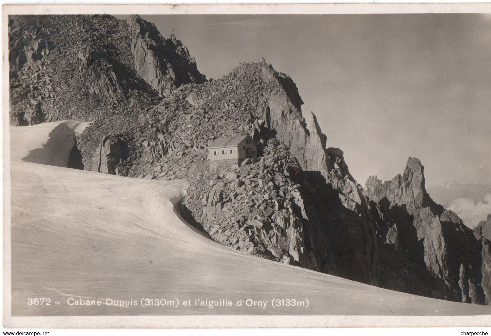 CH SUISSE 3672 CABANE DUPUIS 3130 M ET L'AIGUILLE D'ORNY - Orny