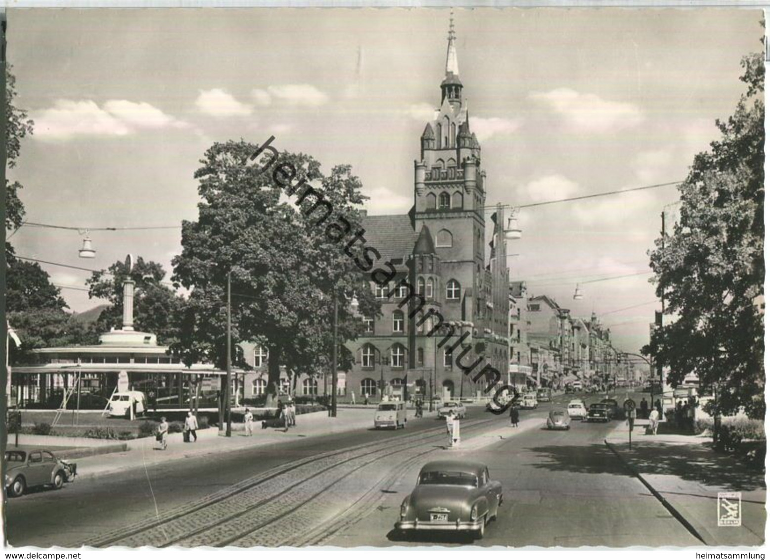 Berlin-Steglitz - Schlossstrasse Mit Rathaus - Foto-Ansichtskarte - Verlag Klinke & Co. Berlin - Steglitz