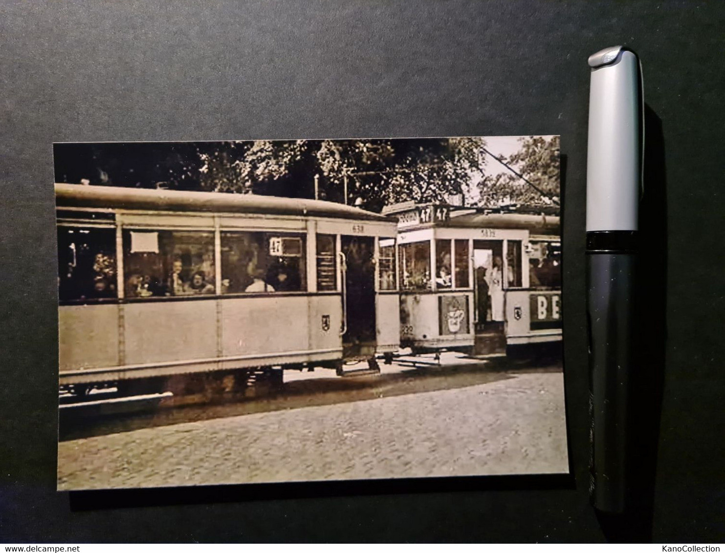 Tram 47, Berlin, Foto-Abzug, S/w 10 X 13 Cm - Trains