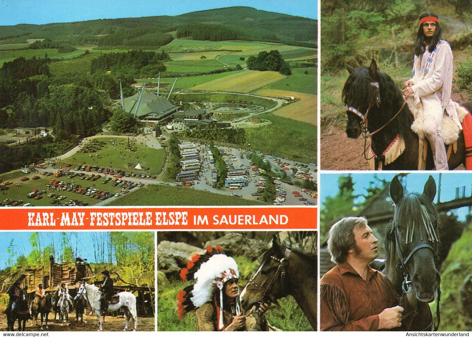 011974  Karl-May-Festspiele Elspe Im Sauerland  Mehrbildkarte - Lennestadt