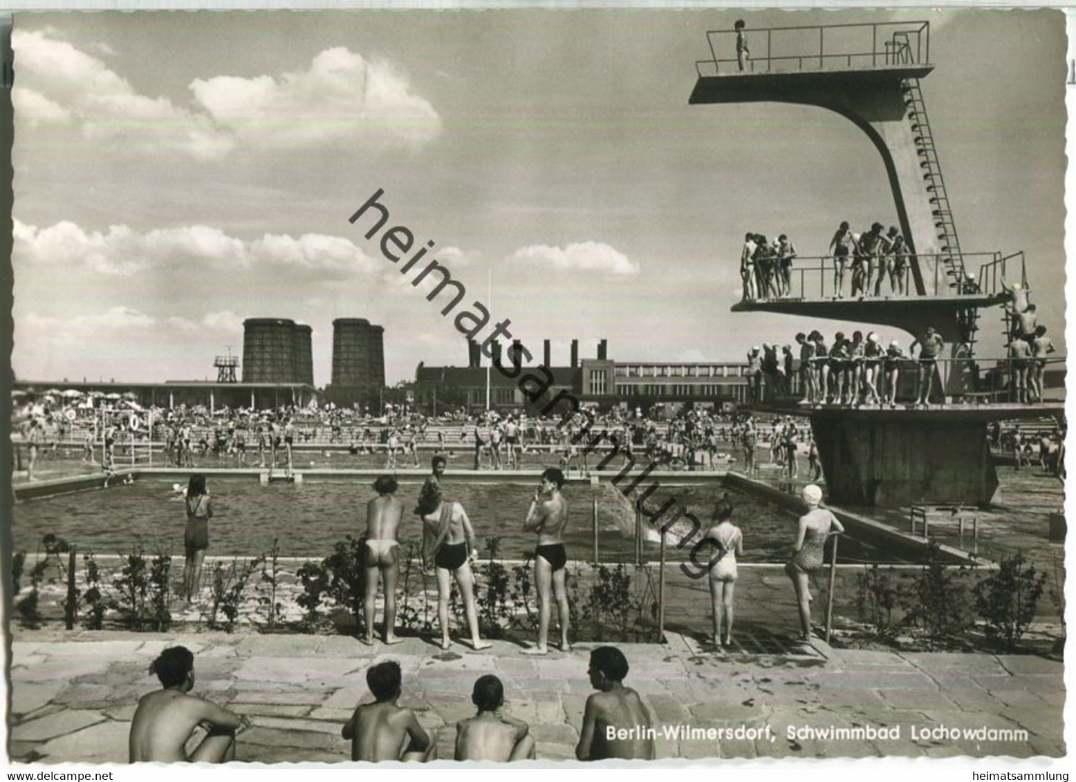 Berlin-Wilmersdorf - Schwimmbad Lochowdamm - Foto-Ansichtskarte - Verlag Kunst Und Bild Berlin - Wilmersdorf