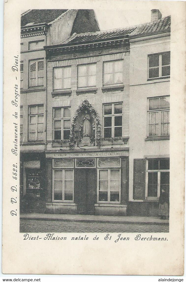 Diest - Maison Natale De St. Jean Berchmans - D.V.D. 5522.  Restaurant Du Progrès, Diest - 1900 - Diest