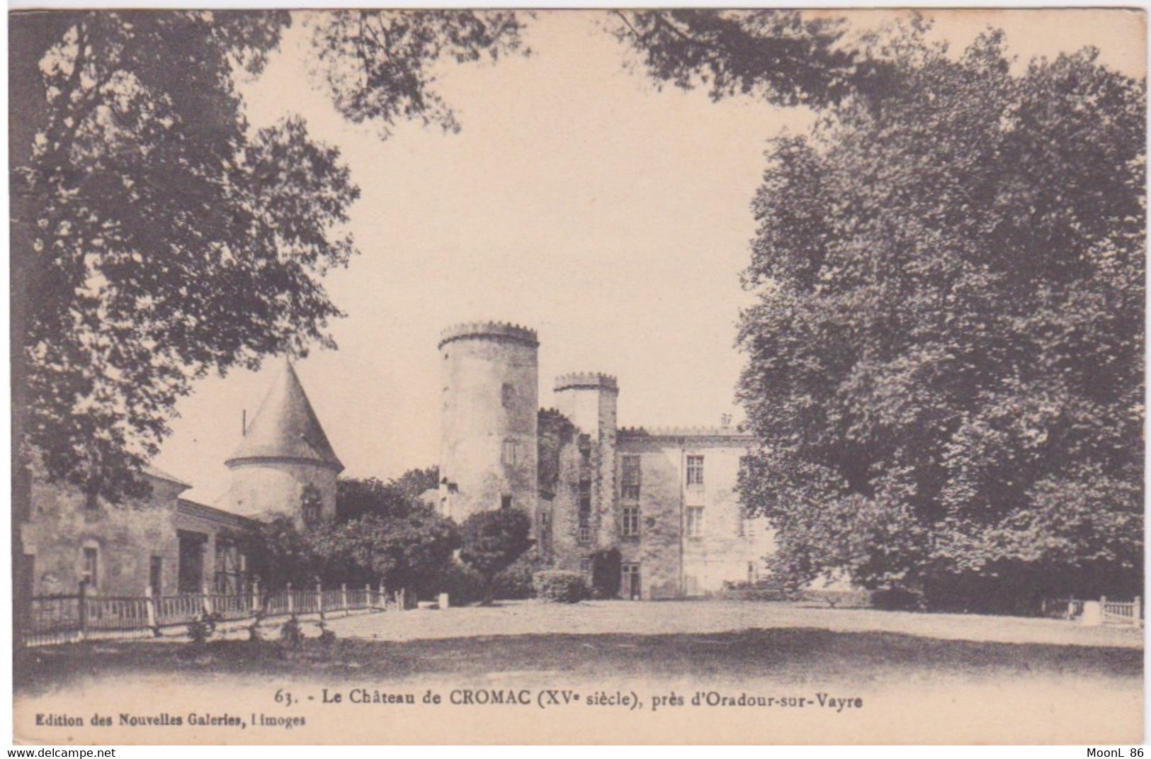 87 - LE CHATEAU DE CROMAC - PRES D'ORADOUR SUR VAYRE - Oradour Sur Vayres