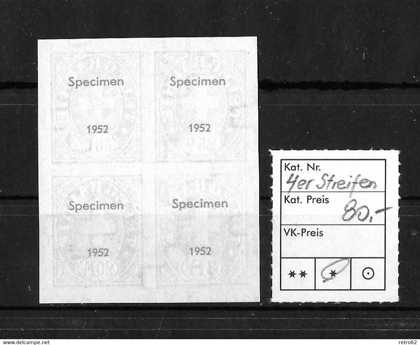 1952 TELEGRAPHENMARKEN → Gedenkblatt "Hundert Jahre Elektr. Nachrichtenwesen"    ►breitrandiger 4er Streifen (*)◄ - Telegraph