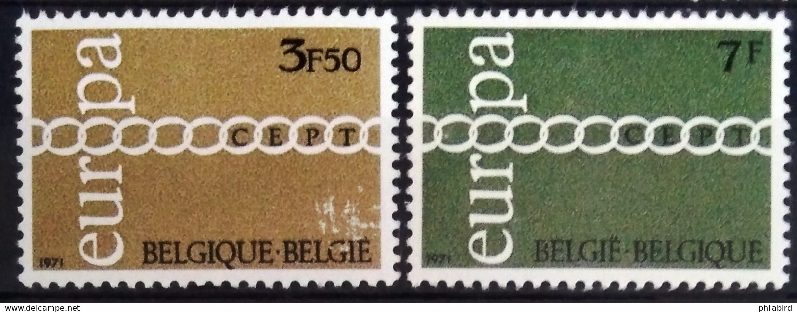 EUROPA 1971 - BELGIQUE                    N° 1578/1579                        NEUF** - 1971