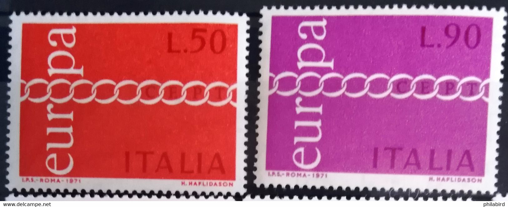 EUROPA 1971 - ITALIE                    N° 1072/1073                       NEUF** - 1971