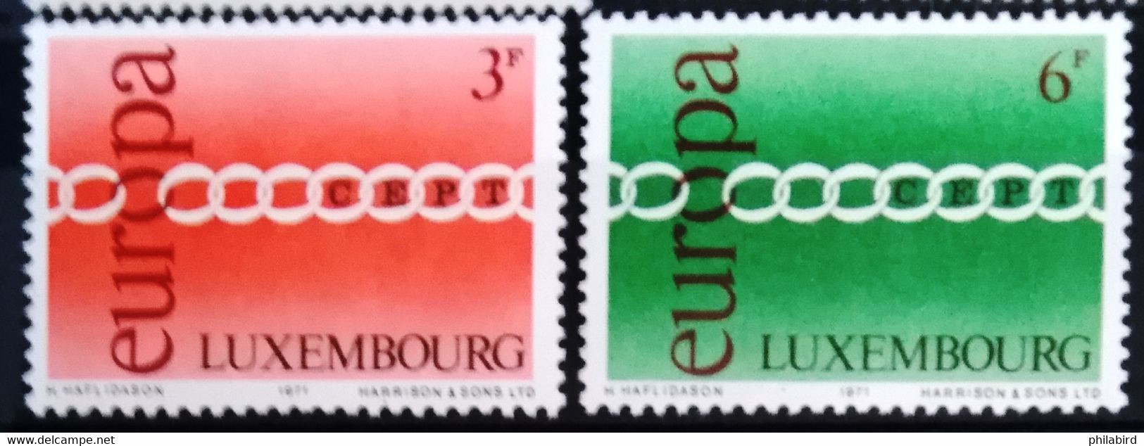 EUROPA 1971 - LUXEMBOURG                    N° 774/775                       NEUF* - 1971