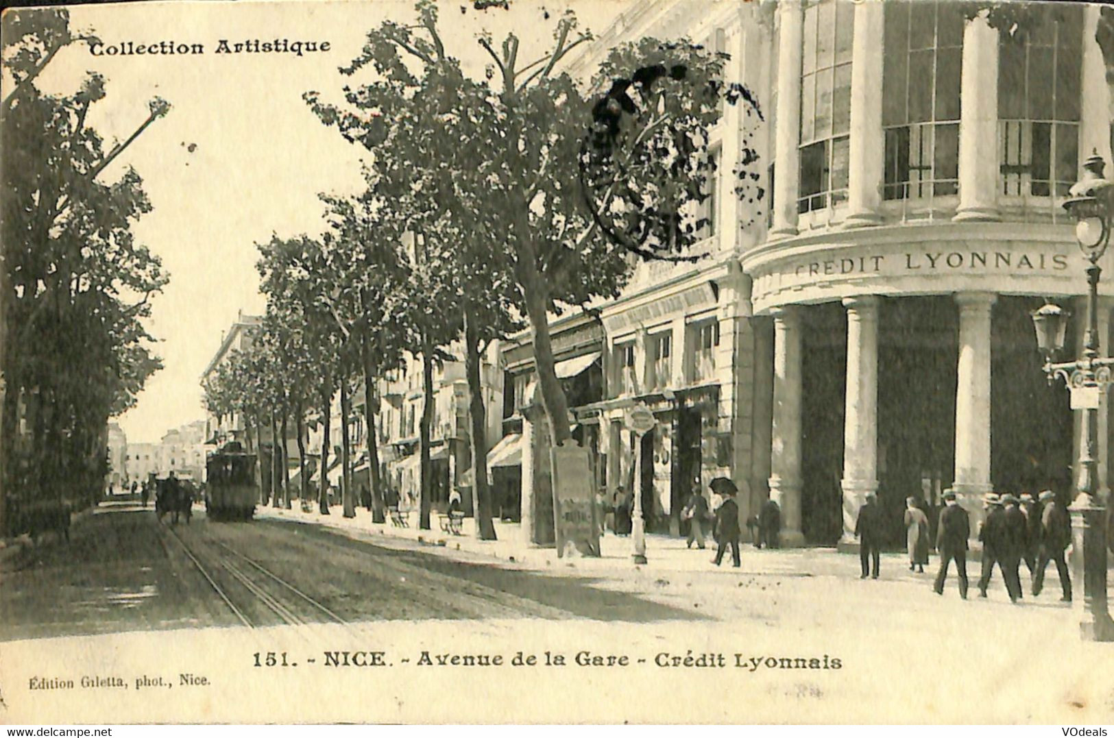 037 424 - CPA - France (06) Alpes Maritimes - Nice - Avenue De La Gare - Crédit Lyonnais - Other & Unclassified