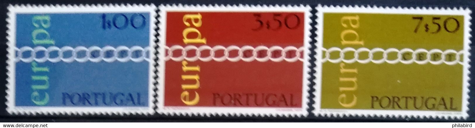 EUROPA 1971 - PORTUGAL                   N° 1107/1109                       NEUF** - 1971