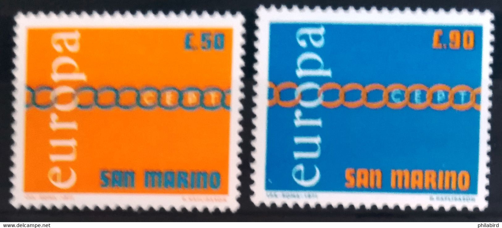 EUROPA 1971 - SAINT MARIN                   N° 782/783                       NEUF** - 1971