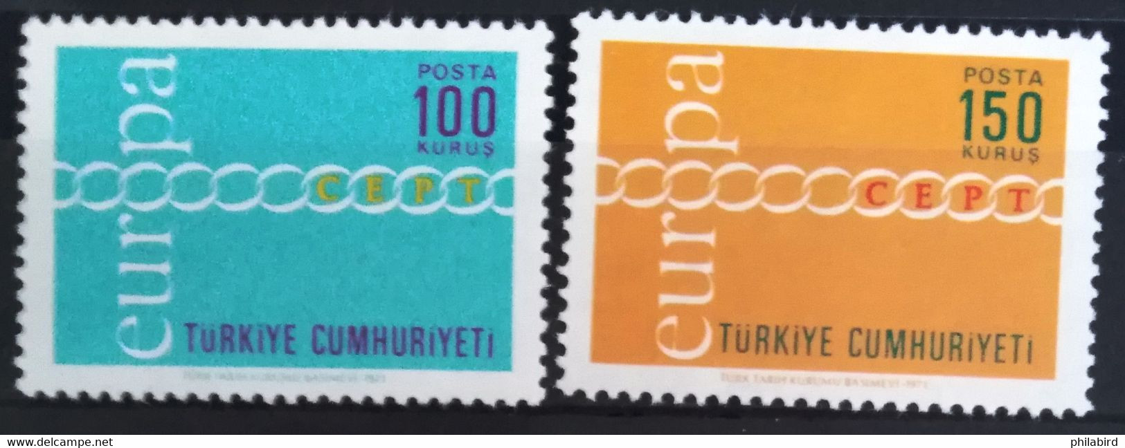 EUROPA 1971 - TURQUIE                   N° 1981/1982                       NEUF** - 1971