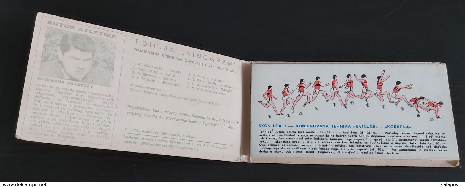 KINOGRAM ATLETIKA - SLIDE SHOW BOOK, TRAINING FOR Athletics, YUGOSLAVIA 1969 - Athlétisme