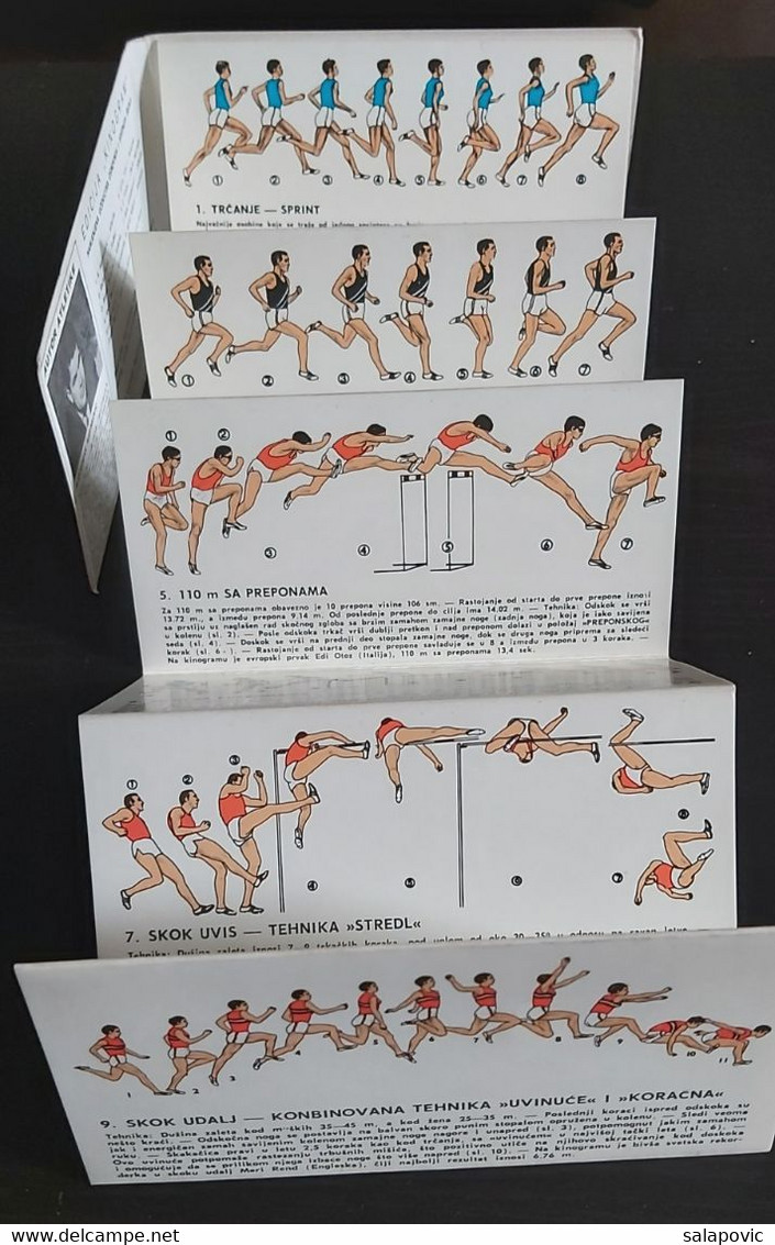 KINOGRAM ATLETIKA - SLIDE SHOW BOOK, TRAINING FOR Athletics, YUGOSLAVIA 1969 - Athlétisme