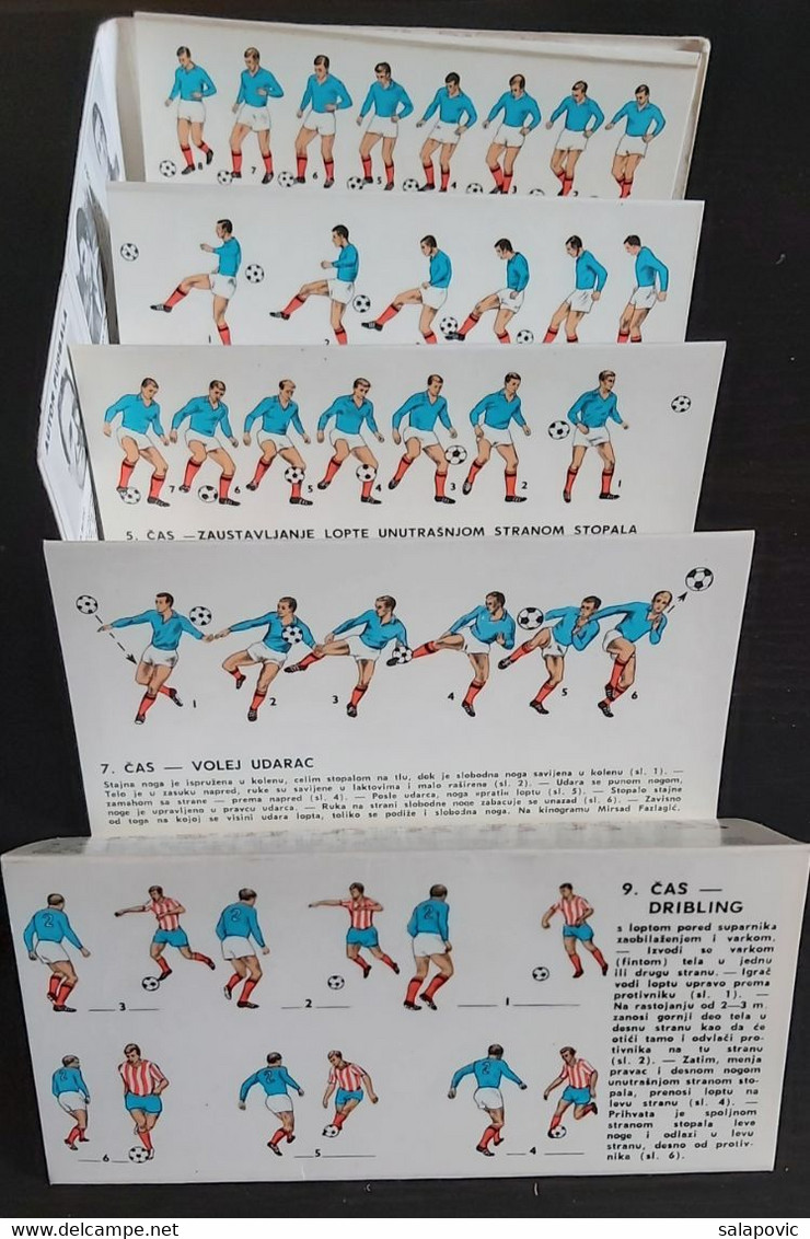 KINOGRAM NOGOMET RAJKO MITIC DRAGAN DZAJIC MIRSAD FAZLAGIC - SLIDE SHOW BOOK, TRAINING FOR FOOTBALL, YUGOSLAVIA 1969 - Books