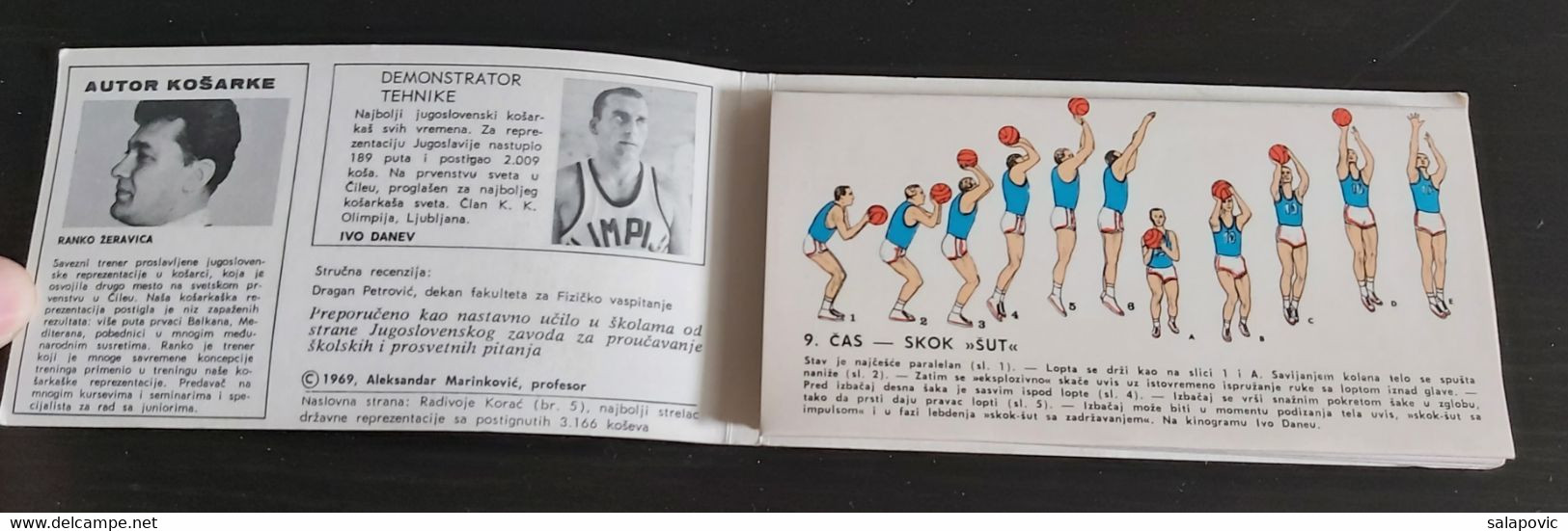KINOGRAM KOSARKA RANKO ZERAVICA IVO DANEV - SLIDE SHOW BOOK, TRAINING FOR BASKETBALL, YUGOSLAVIA 1969 - Bücher