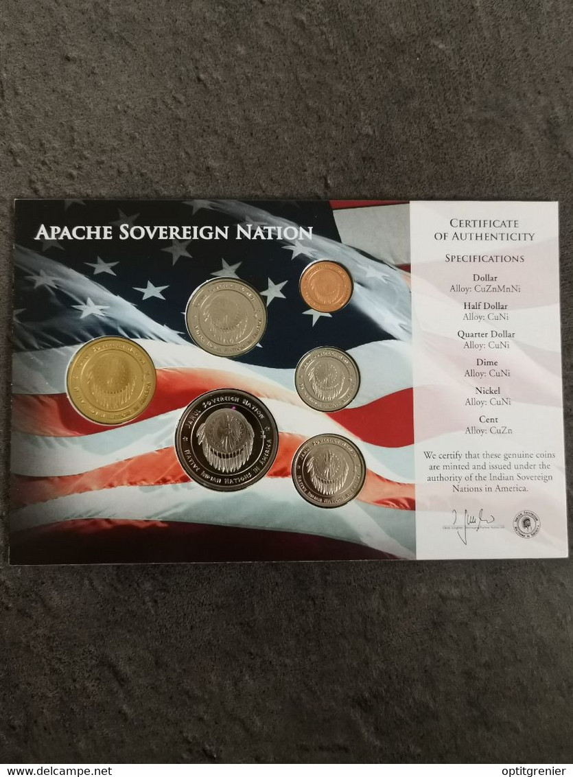 BLISTER MONNAIE DOLLAR UNC / APACHE / COIN SET 2016 NATIVE AMERICAN UNCIRCULATED / USA - Verzamelingen