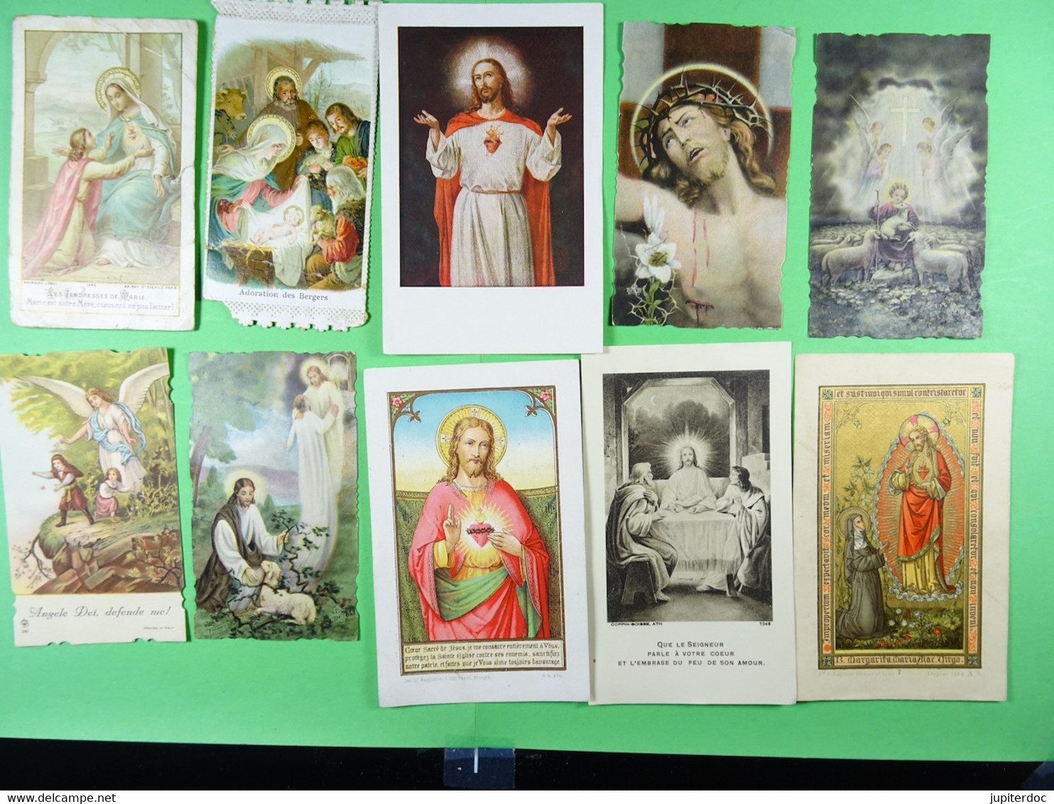 Lot de 190 images religieuses (toutes scannées)