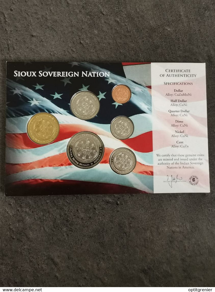 BLISTER MONNAIE DOLLAR UNC / SIOUX / COIN SET 2018 NATIVE AMERICAN UNCIRCULATED / USA - Verzamelingen