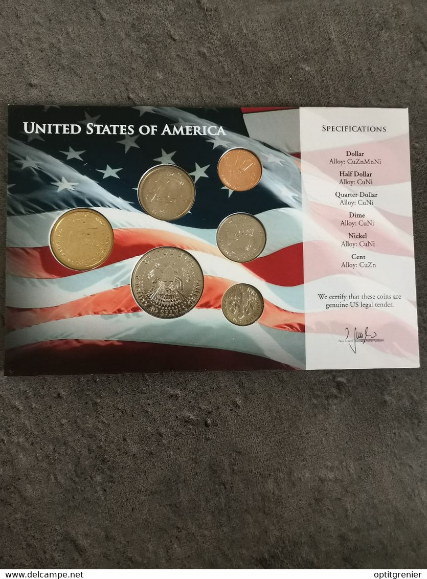 BLISTER MONNAIE DOLLAR UNC / COIN SET AMERICAN UNCIRCULATED / USA - Collections