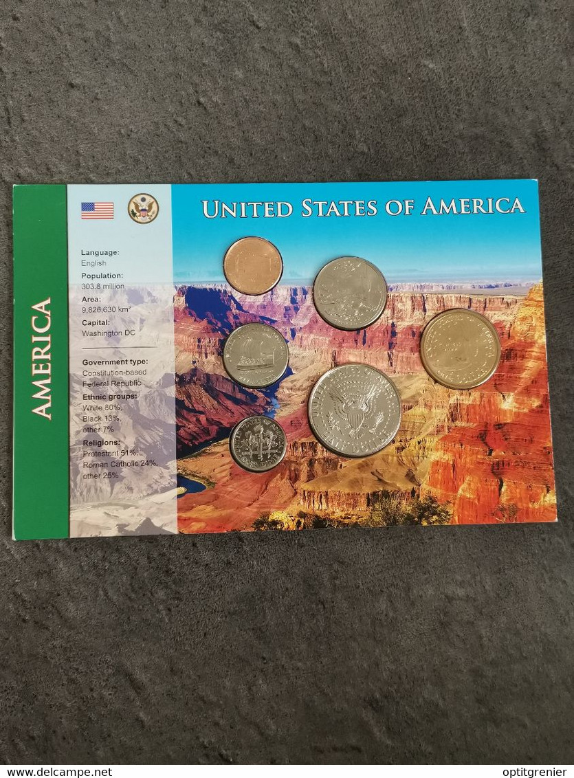 BLISTER MONNAIE DOLLAR UNC / COIN SET AMERICAN UNCIRCULATED / USA - Collections