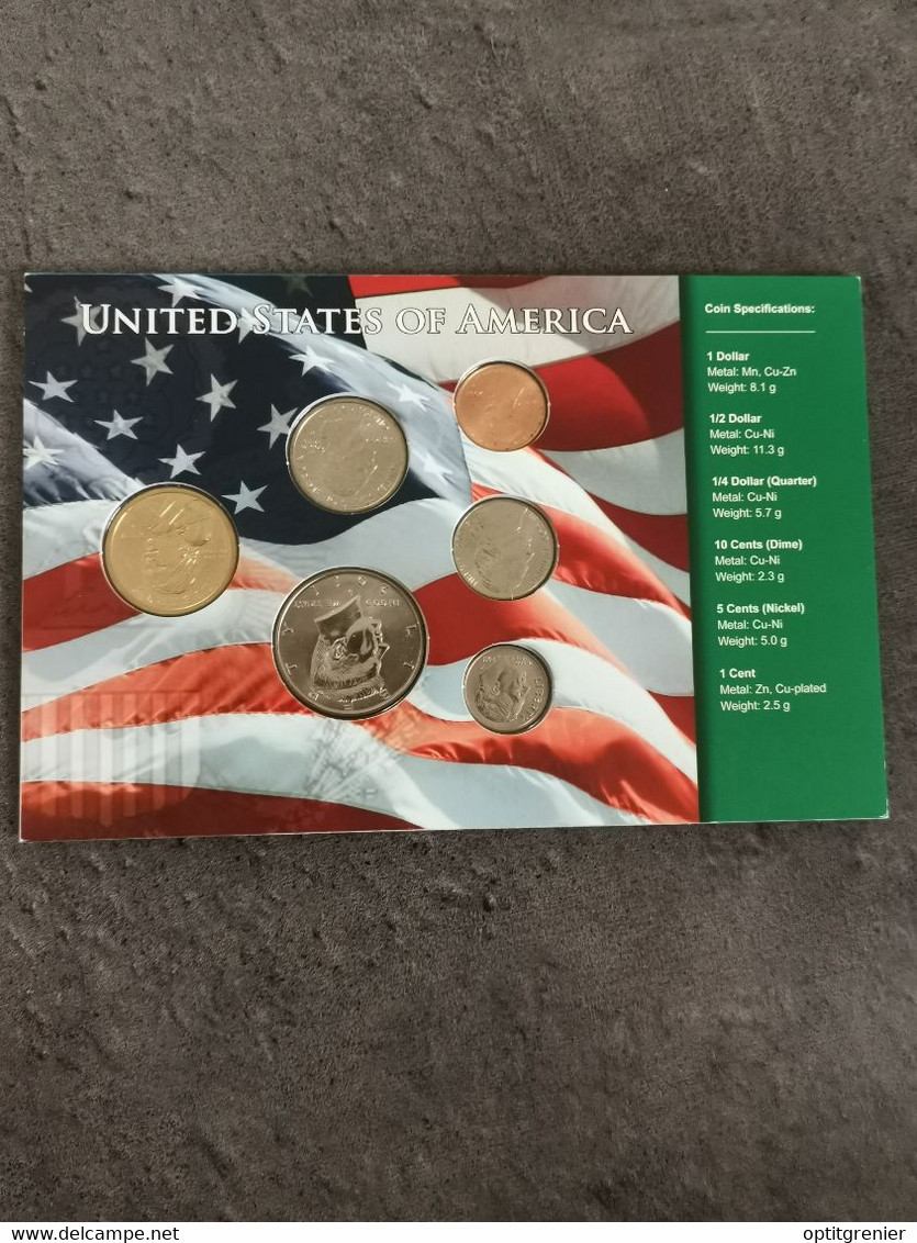 BLISTER MONNAIE DOLLAR UNC / COIN SET AMERICAN UNCIRCULATED / USA - Collections