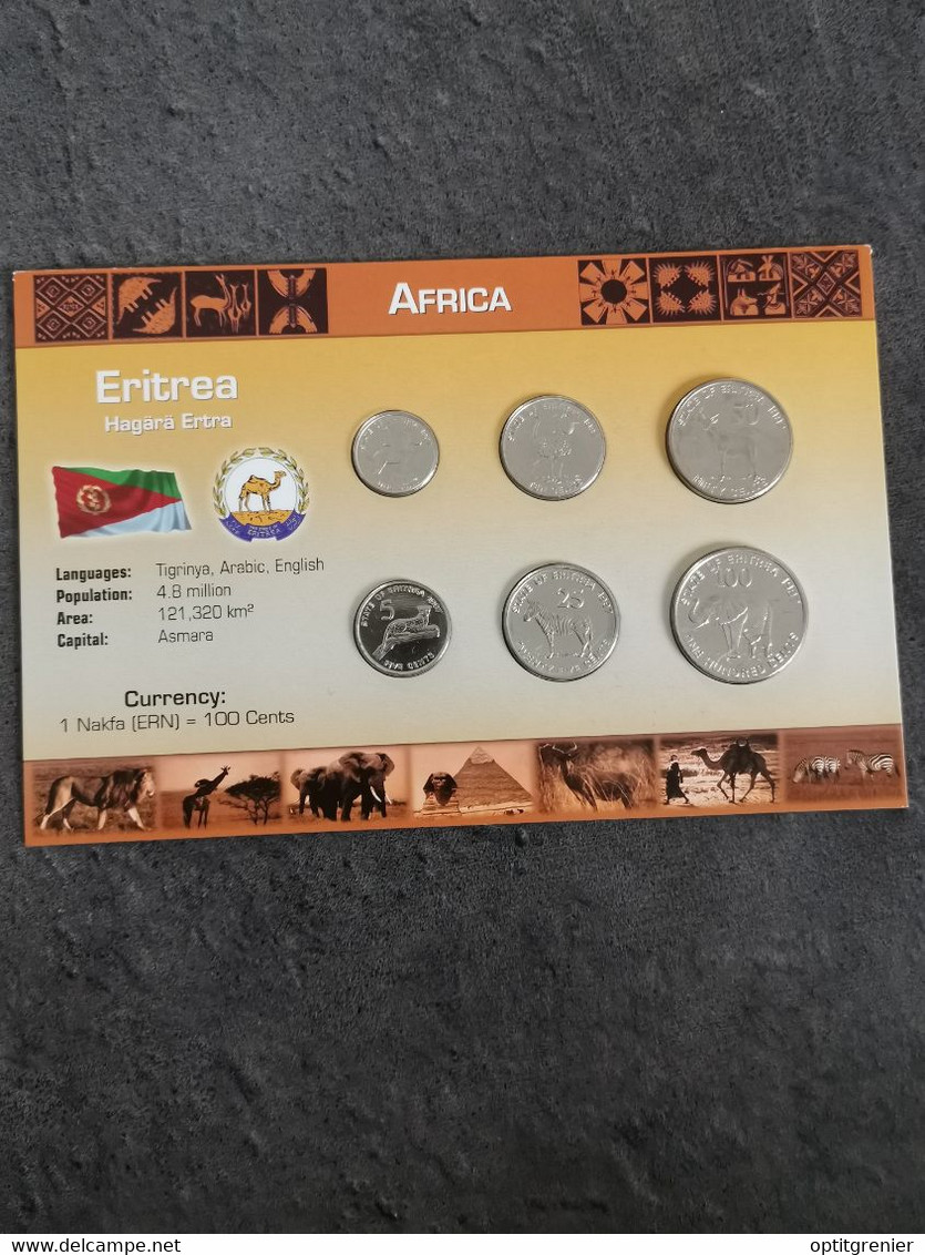 COIN SET / BLISTER MONNAIE ERYTHREE ERITREA 1991 - Erythrée