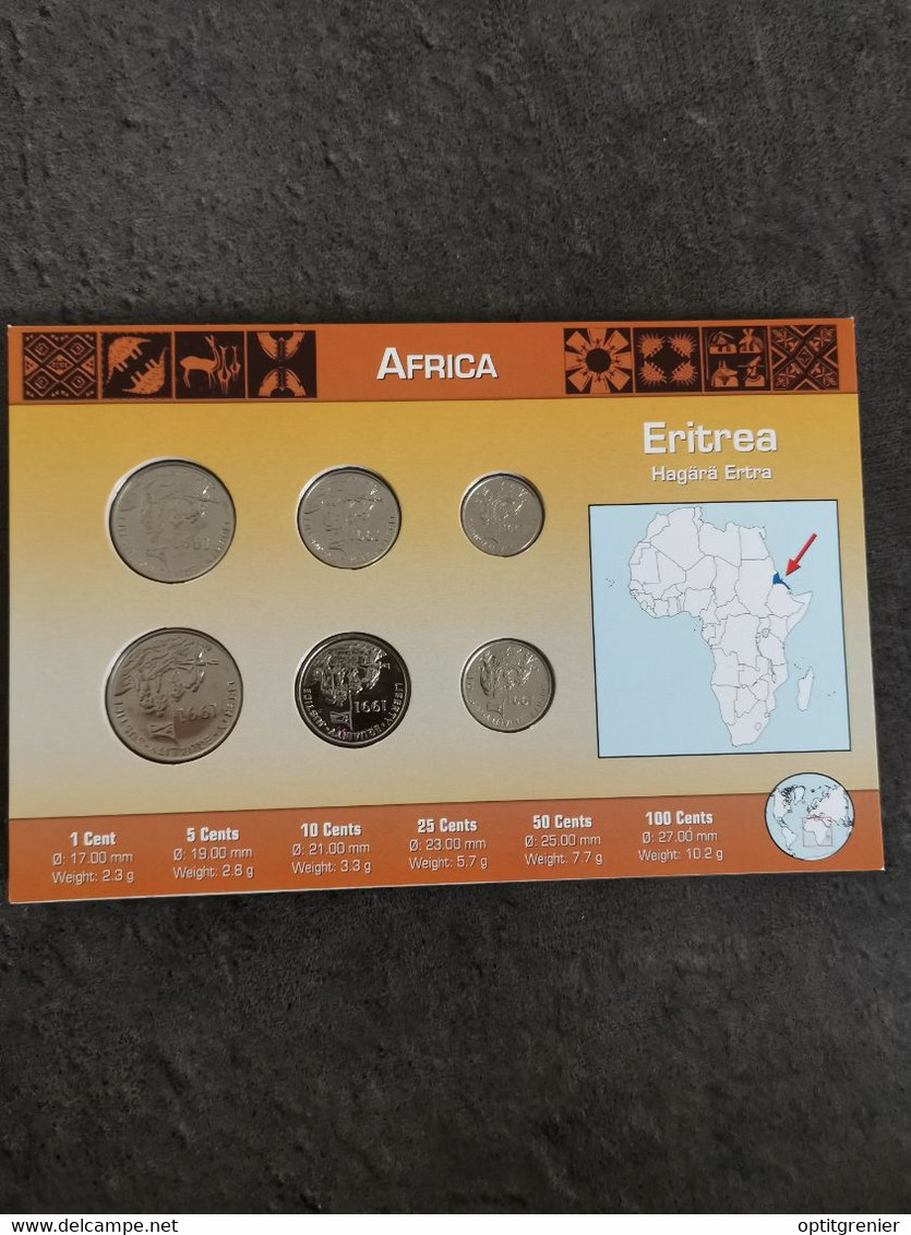COIN SET / BLISTER MONNAIE ERYTHREE ERITREA 1991 - Eritrea