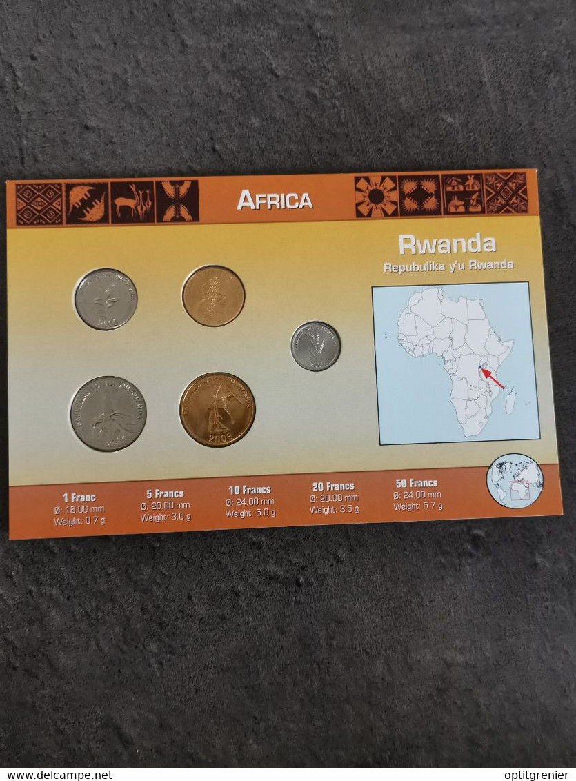 COIN SET / BLISTER MONNAIE RWANDA 2003 - Rwanda