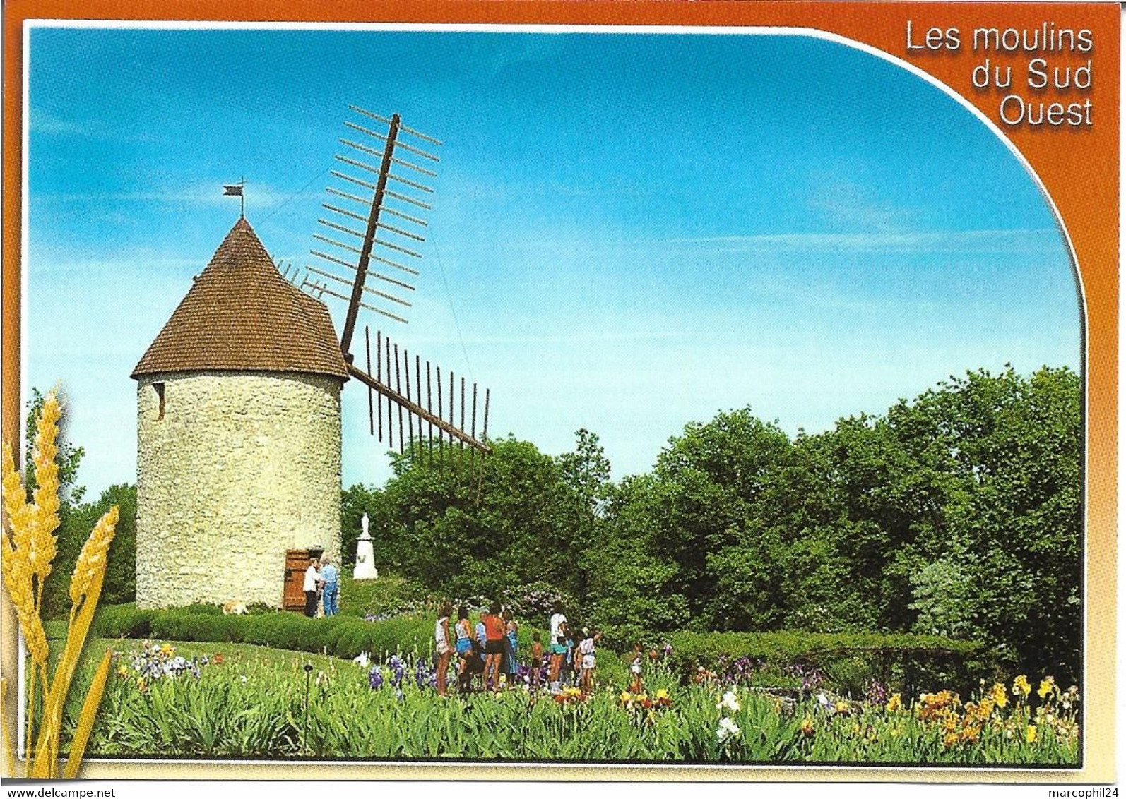 MOULIN A VENT + Carte Postale Neuve : BEAUGAS - Le Moulin De La Vierge + Les Authentiques Et Les Imaginaires - Other & Unclassified