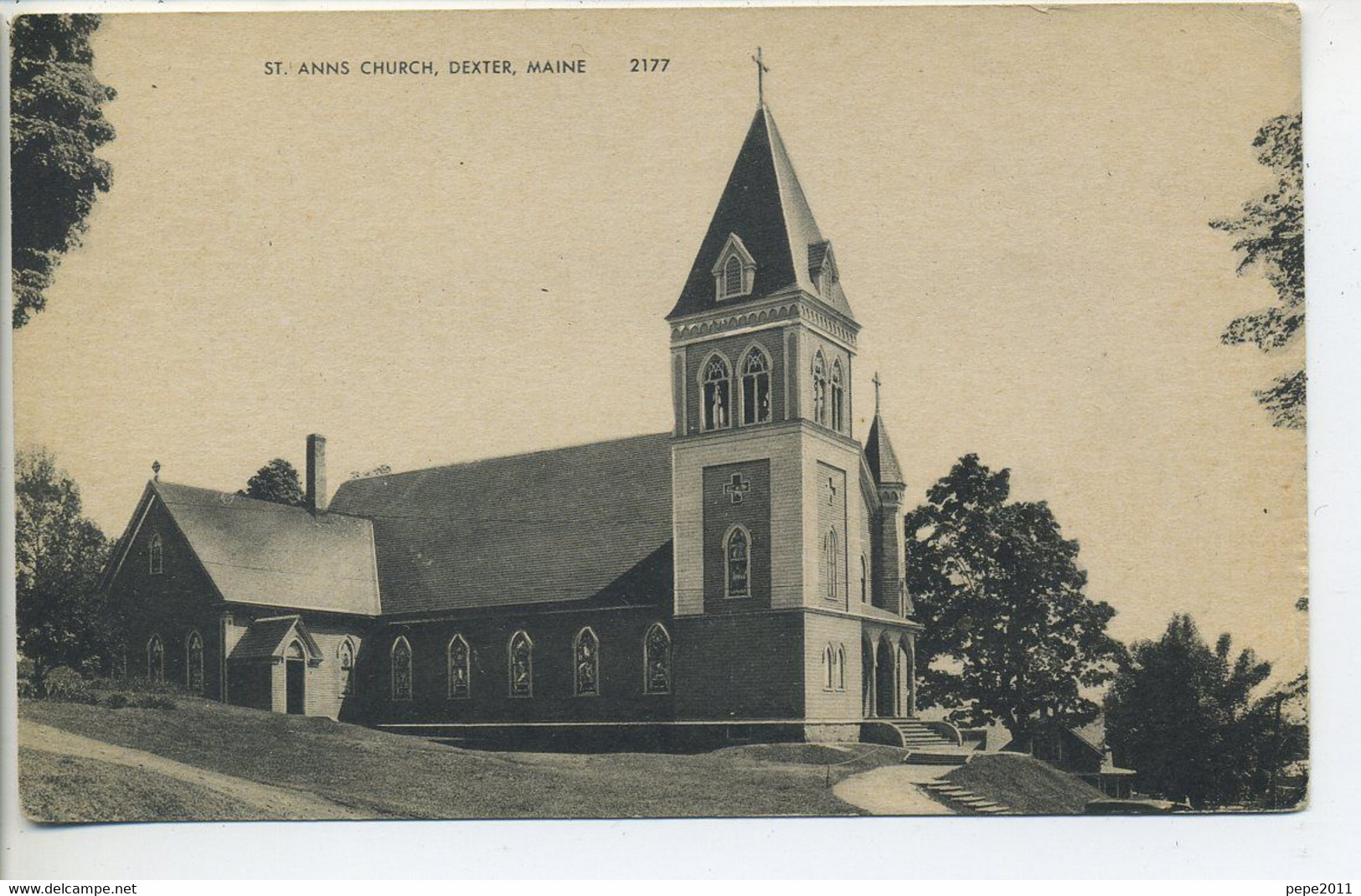 CPA  Etats Unis  Maine DEXTER Anns Church Eglise  Sainte Anne  Peu Commune Uncommon - Autres & Non Classés