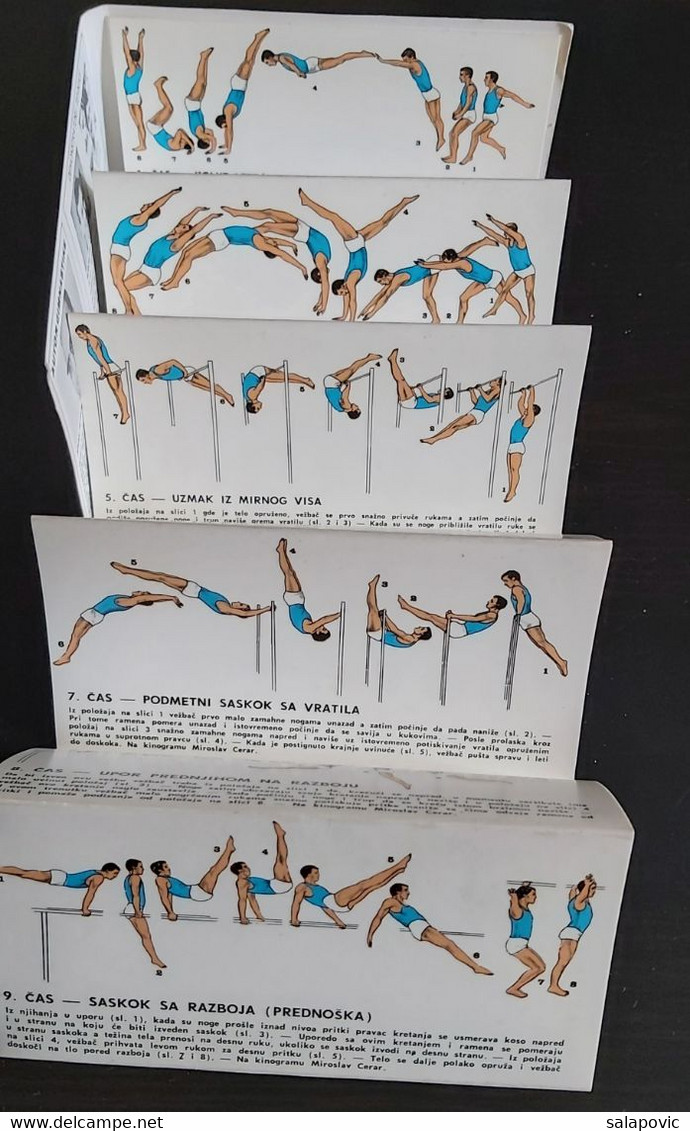 KINOGRAM GIMNASTIKA MIROSLAV CERAR - SLIDE SHOW BOOK, TRAINING FOR Gymnastics, YUGOSLAVIA 1969 - Gymnastique