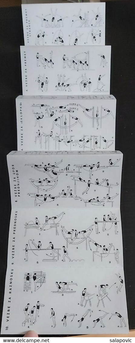 KINOGRAM GIMNASTIKA MIROSLAV CERAR - SLIDE SHOW BOOK, TRAINING FOR Gymnastics, YUGOSLAVIA 1969 - Gymnastiek