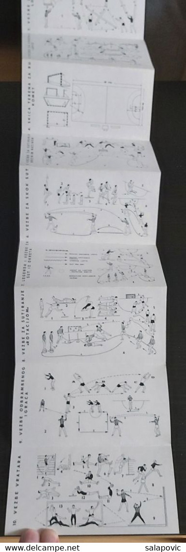 KINOGRAM RUKOMET VILIM TICIC VLATKO MARTINCEVIC MIRA RADAKOVIC - SLIDE SHOW BOOK, TRAINING FOR Handball, YUGOSLAVIA 1969 - Palla A Mano