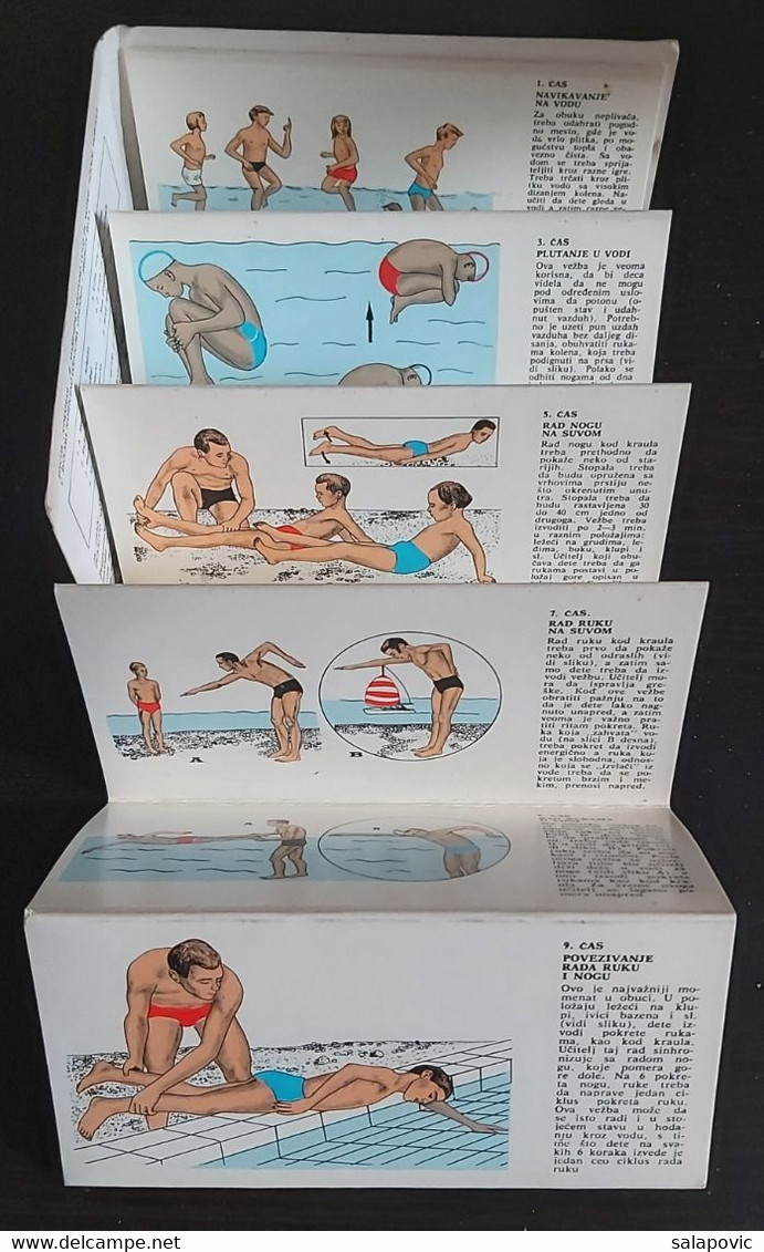 KINOGRAM OBUKA NEPLIVAČA - SLIDE SHOW BOOK, NON-SWIMMER TRAINING, YUGOSLAVIA 1969 - Natation